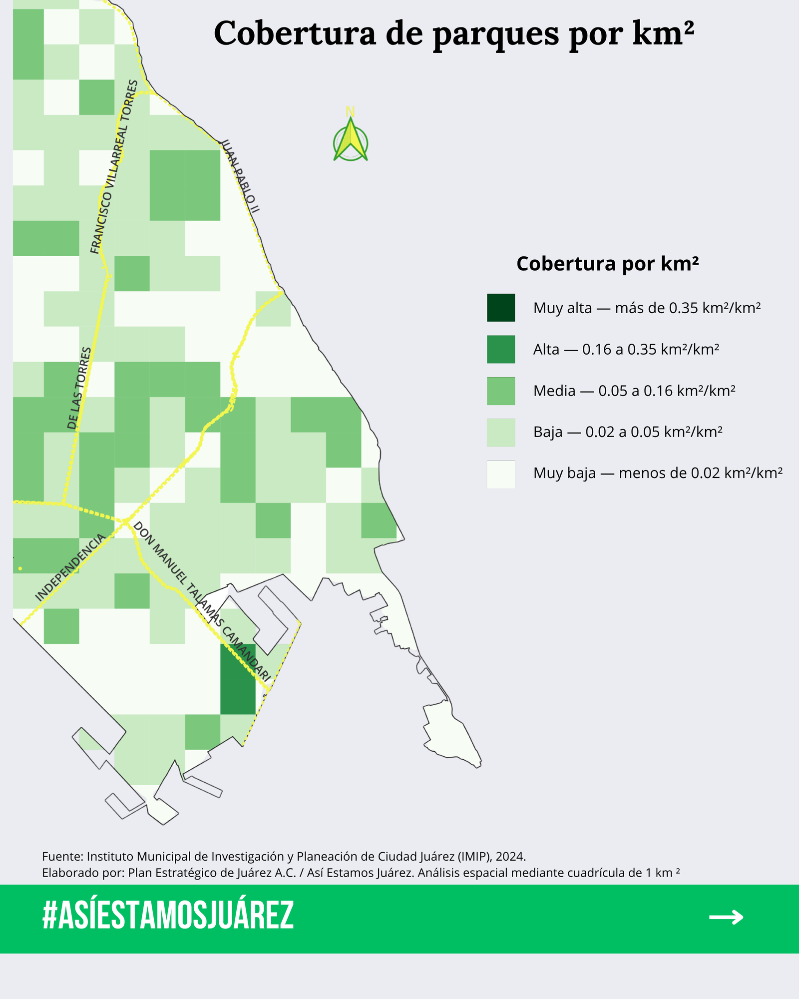 ¿Sabes cuánta superficie de parques hay donde vives? (3 de 4)