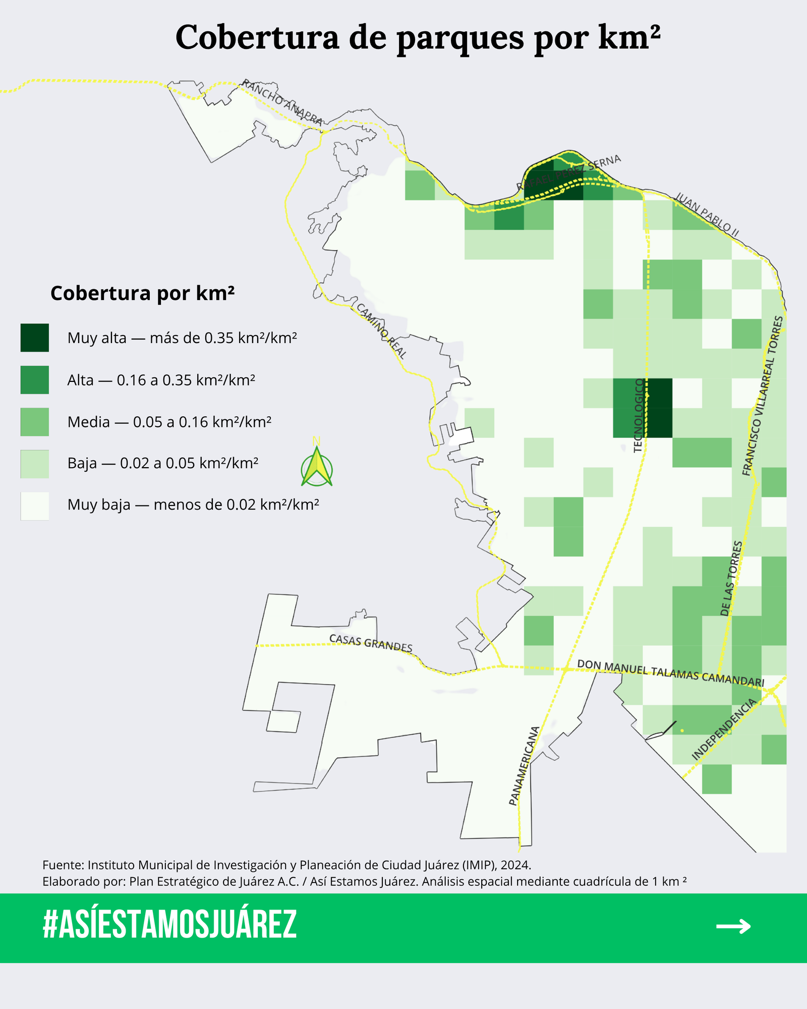¿Sabes cuánta superficie de parques hay donde vives? (2 de 4)